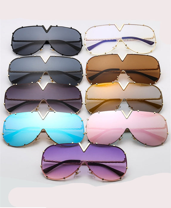 Retro Square Oversized Sunglasses