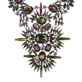 Crystal Rhinestone Tassel Collar Necklace