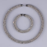 Maxi Crystal Collar Necklace