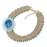 Unique Design Sunflower Shape Necklace