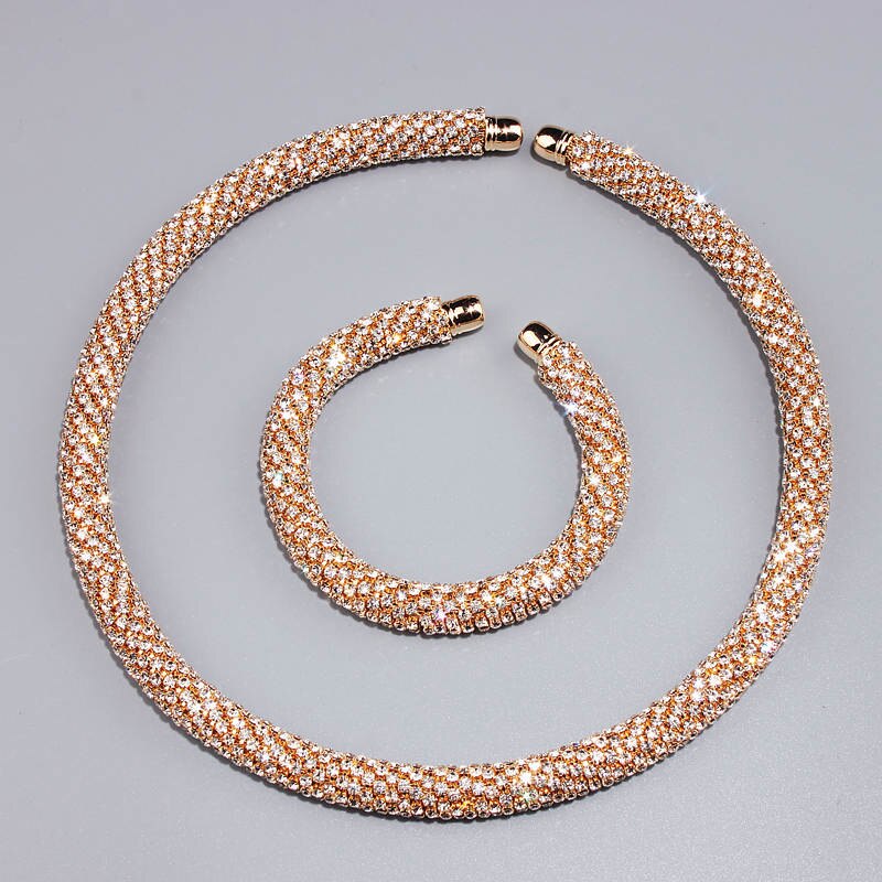 Maxi Crystal Collar Necklace