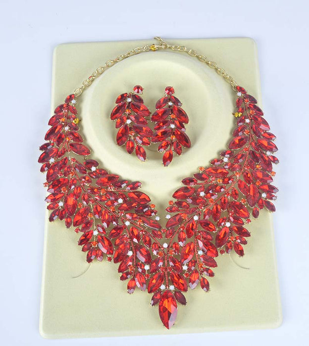 Luxurious Rhinestone Crystal Bridal Necklace