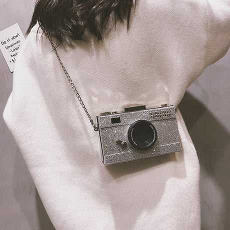 Camera Shape Clutch Handbag