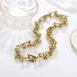 Boho Chain Choker Necklace Set