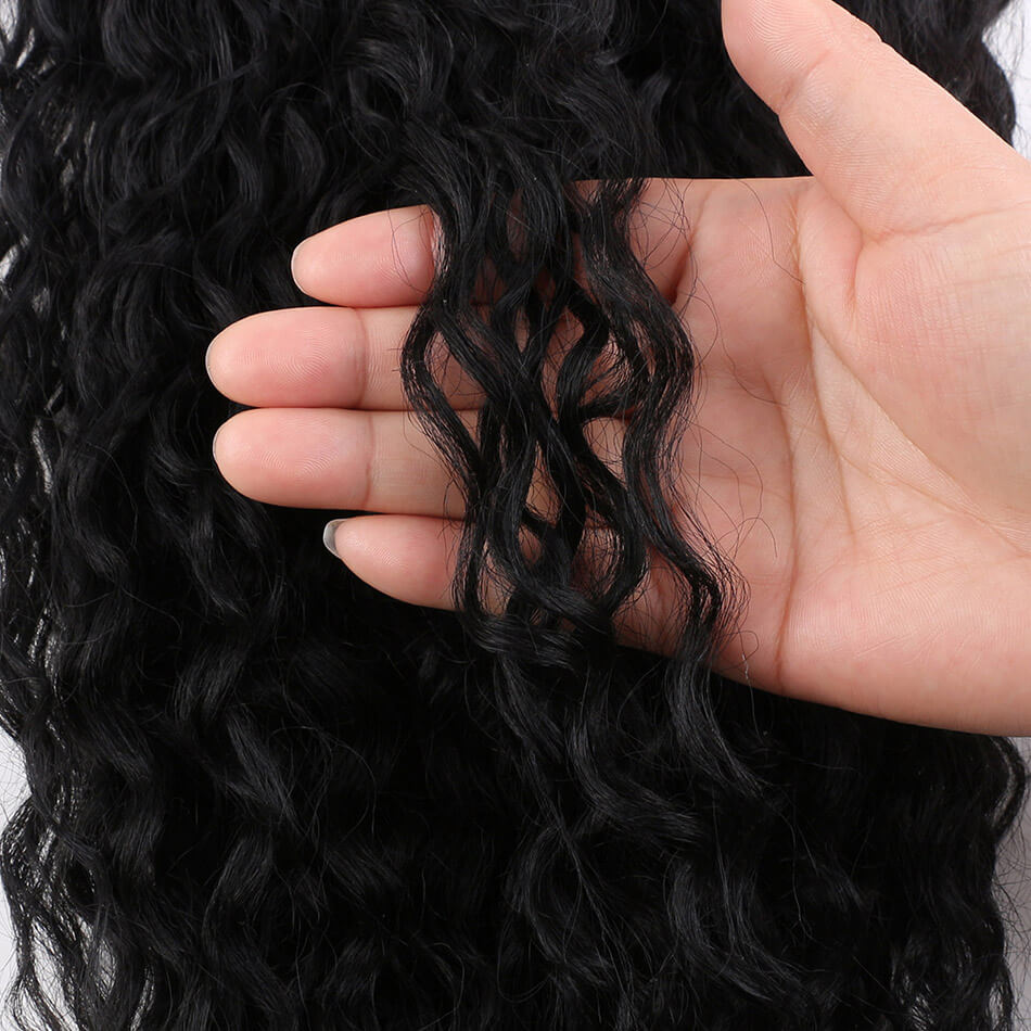 Long Curly Synthetic Ponytail Extensions Clip-In