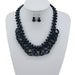 Crystal Pure Bead Chain Vintage Necklace