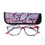 Spring Floral Printed Reading Glasses With Case