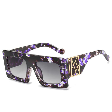 Leopard Square Sunglasses