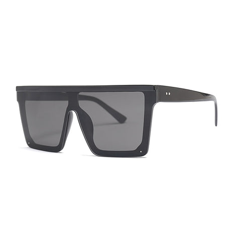 Semi-Rimless Oversized Sunglasses