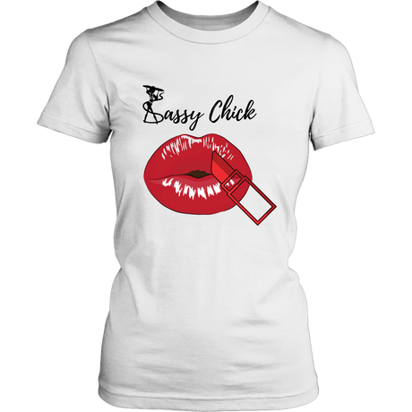 Red Kiss Women's Unisex T-Shirt - White | Shop Sassy Chick
