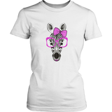 Zebra Women's Unisex T-Shirt - White | Shop Sassy Chick
