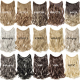 Collection of Invisible Wire No Clips In Hair Extension