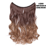 Sandy Blonde Invisible Wire No Clips In Hair Extension