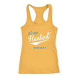 I Am Healed Racerback Tank Top - Yellow | Shop Sassy Chick