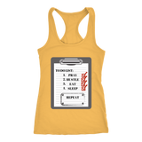 To Do List Racerback Tank Top - Yellow | Shop Sassy Chick