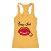Red Lips Racerback Tank Top - Yellow | Shop Sassy Chick