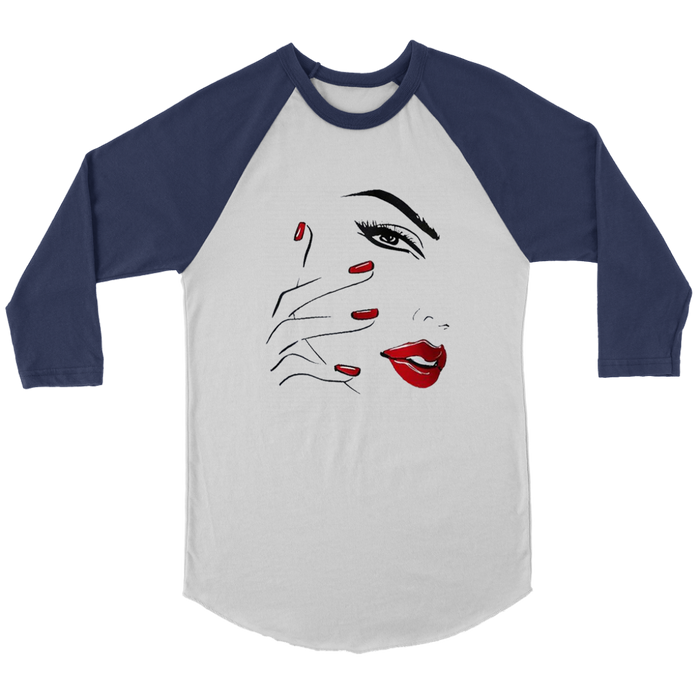 Red Nail Lips Long Sleeves - Shop Sassy Chick 