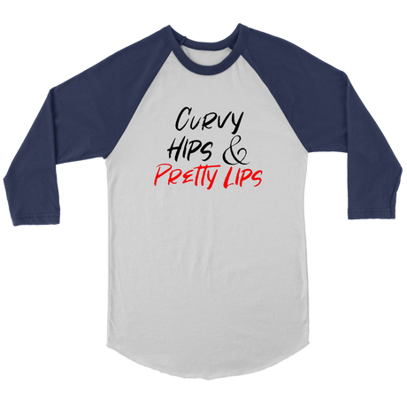 Curvy Hips & Pretty Lips Long Sleeves - Shop Sassy Chick 