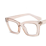 Transparent Beige Frame Vision Care Eyeglasses