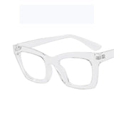 Transparent White Frame Vision Care Eyeglasses