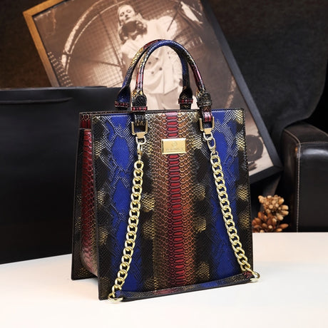 Red Luxury Leather Handbag