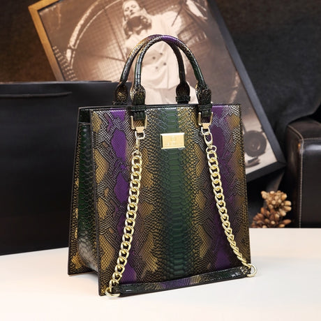 Green Luxury Leather Handbag