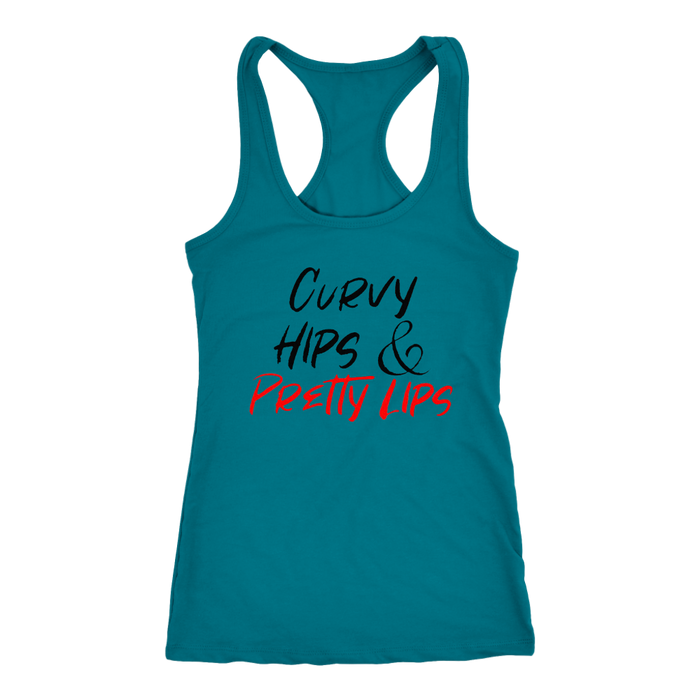 Curvy Hips & Pretty Lips Tanks - Shop Sassy Chick 