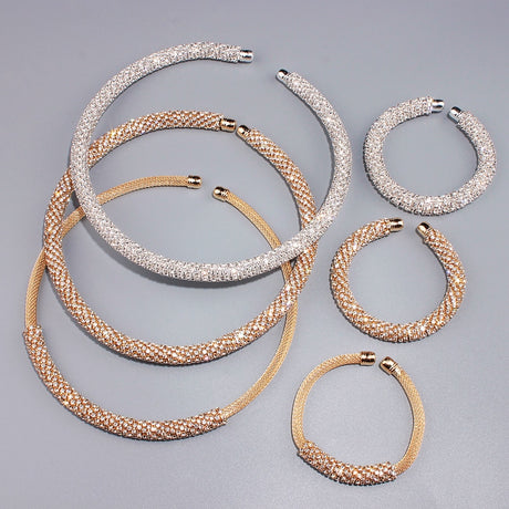 Collection of Maxi Crystal Jewelry Set