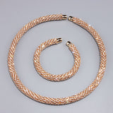 Rose Gold Maxi Crystal Jewelry Set