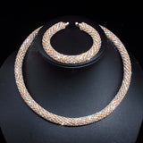Rose Gold Maxi Crystal Jewelry Set