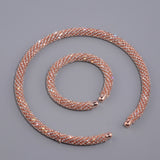Rose Gold Maxi Crystal Jewelry Set