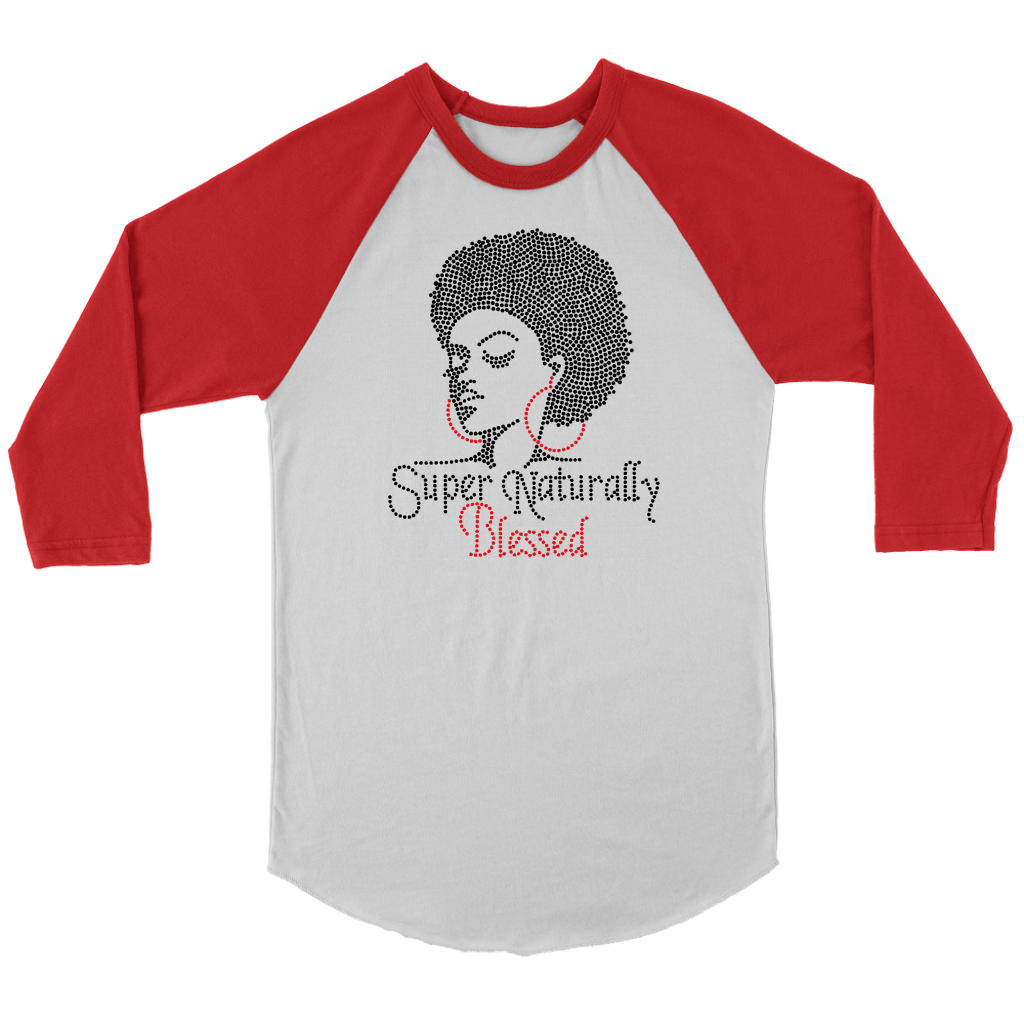 Long Sleeve Super Natural Blessed - Red | Shop Sassy Chick
