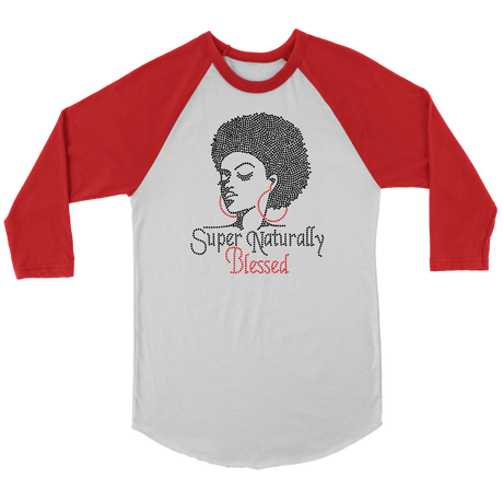 Long Sleeve Super Natural Blessed - Red | Shop Sassy Chick