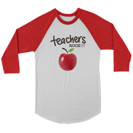 Teachers Rock Women's Long Sleeve -Red - B| Shop Sassy Chick
