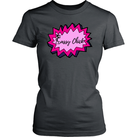 Sassy Power Women's Unisex T-Shirt - Charcoal | Shop Sassy Chick