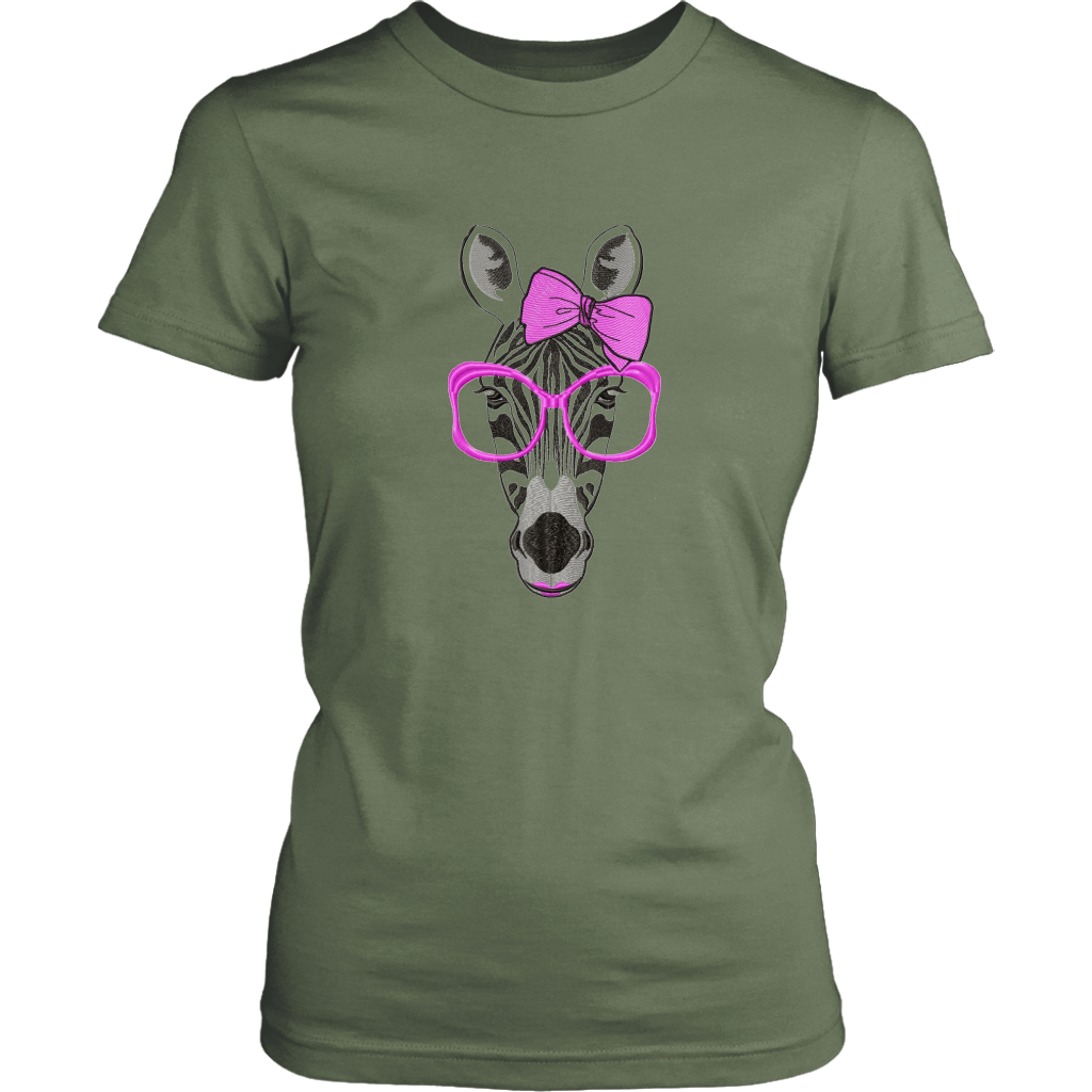 Zebra Women's Unisex T-Shirt - Fatigue | Shop Sassy Chick