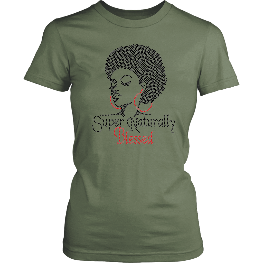 Super Naturally Blessed Women's Unisex T-Shirt - Fatigue | Shop Sassy Chick
