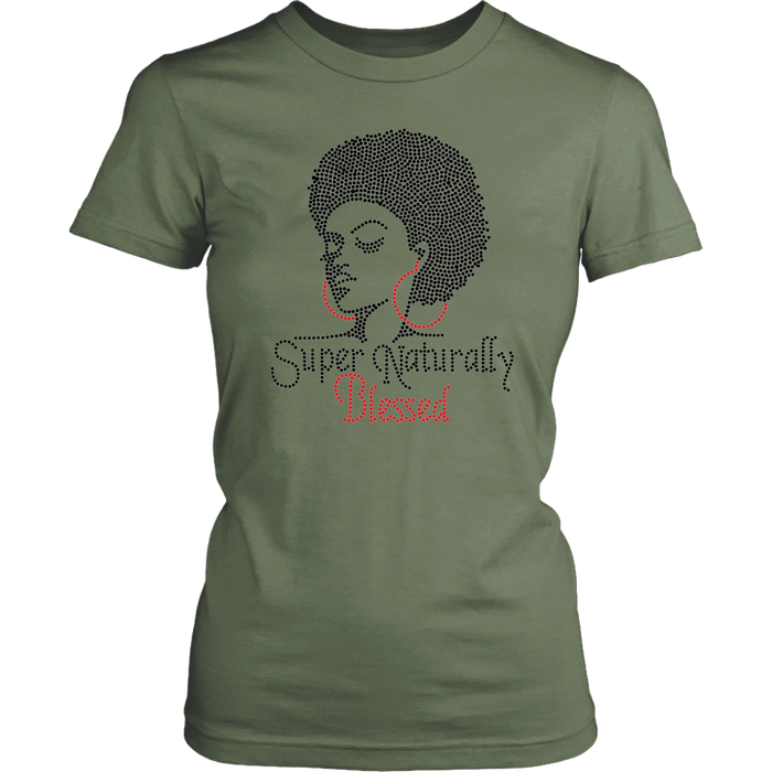 Super Naturally Blessed Women's Unisex T-Shirt - Fatigue | Shop Sassy Chick