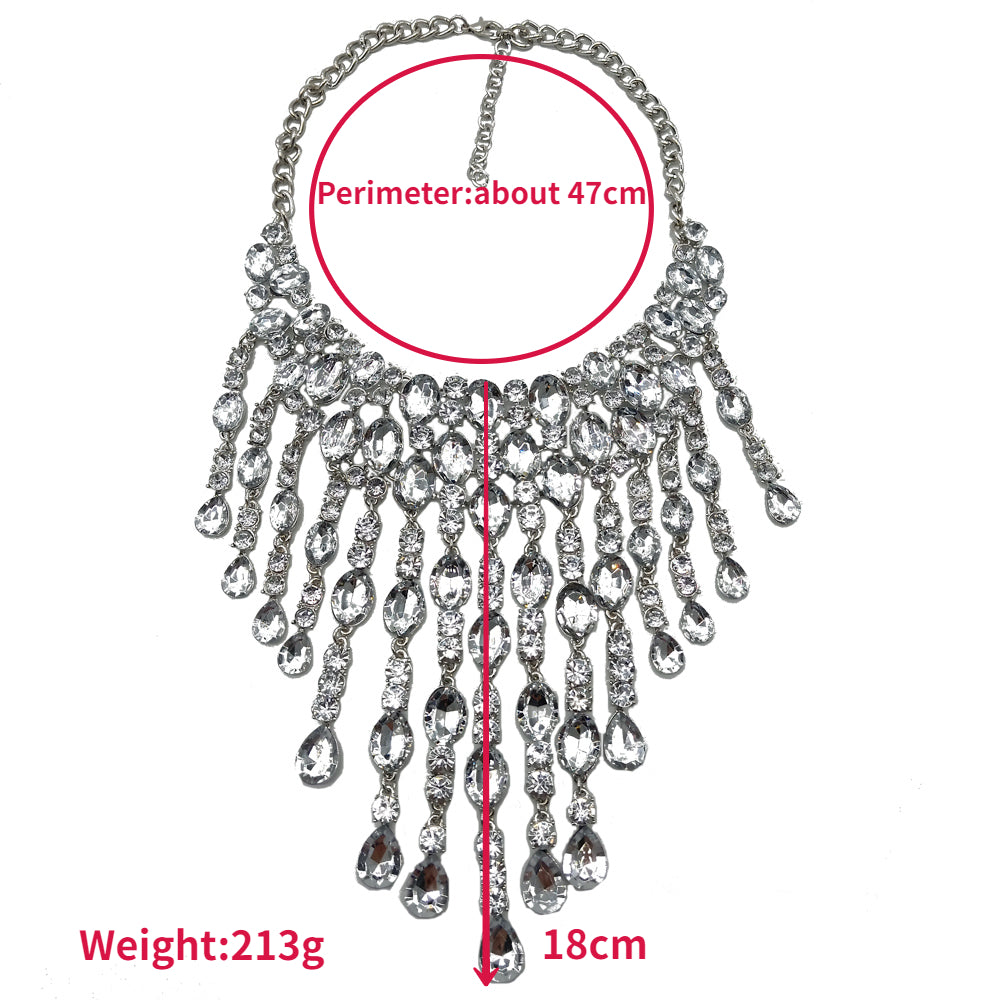 Size of Red Crystal Necklace