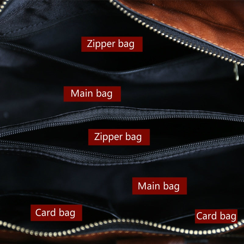 Details of Retro High-Quality Leather Handbag