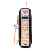 Black Retro Phone Handbag