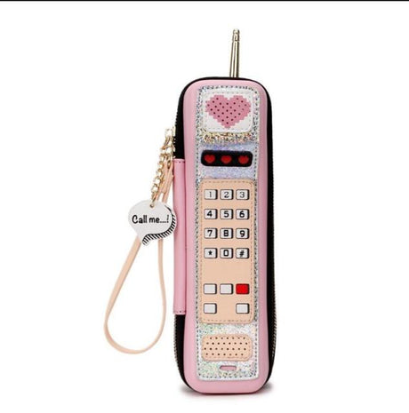 Pink Retro Phone Handbag