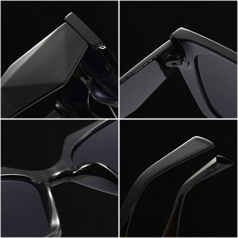 Details of Retro Polygon Cat Eye Colorful Sunglasses