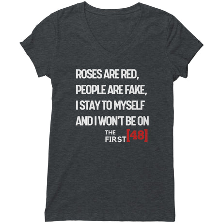 "Roses Are Red 2" V-neck Shirt