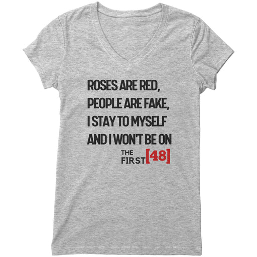 "Roses Are Red" V-neck Shirt