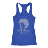 Super Naturally Blessed Racerback Tank Top - Blue | Shop Sassy Chick