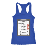 To Do List Racerback Tank Top - Blue | Shop Sassy Chick
