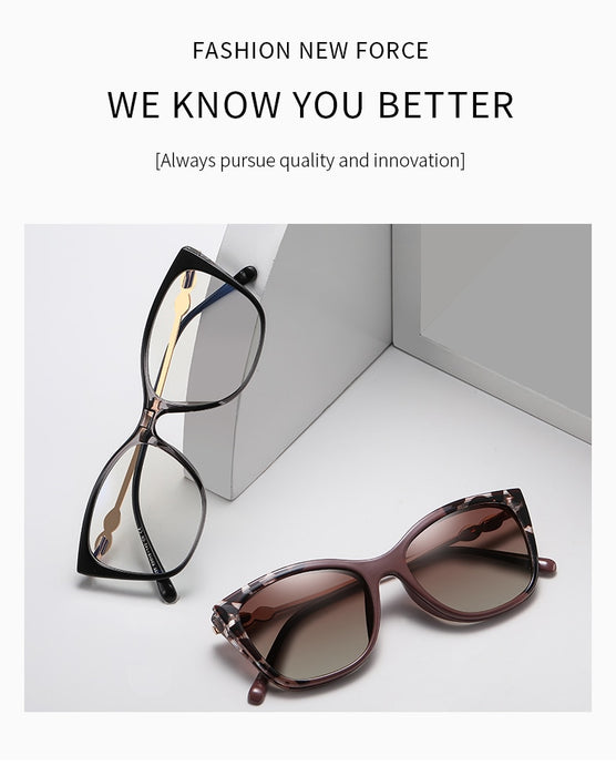 Cateye Anti-Blue Light Magnetic Sunglasses