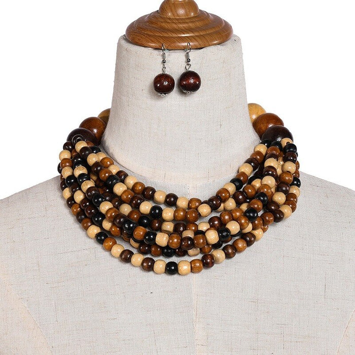 Colorful Big Beads Necklace Set