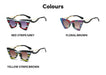 Stripe Cat Eye Sunglasses